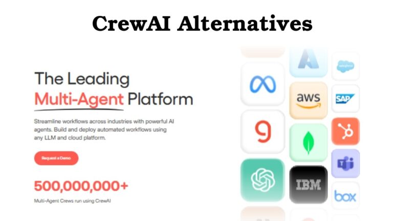 Comparison chart of top CrewAI alternatives including AutoGen, LangGraph, and Lyzr in 2025